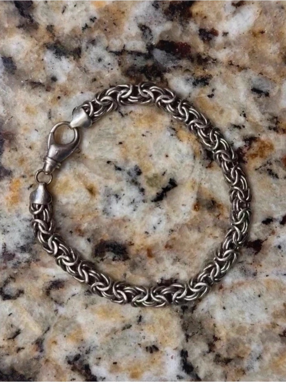 Vintage 925 Silver Byzantine Bracelet – By Atasay Kuyumculuk